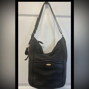 Tahari Woman's Black Shoulder Hobo Bag
Genuine Leather Zipped, Snapped Pockets